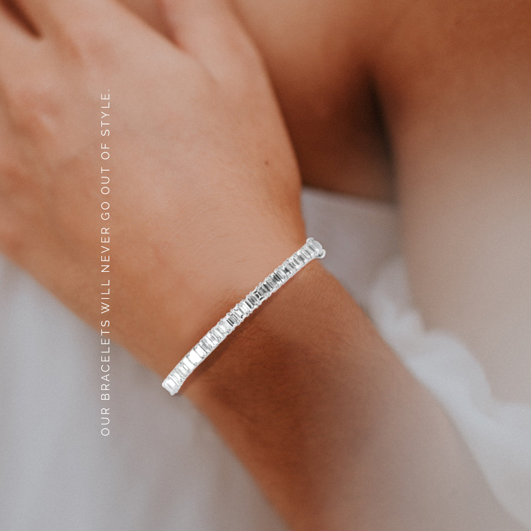 Baguette Diamond Bangle